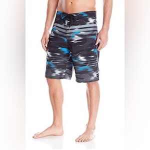 Oakley Black and Blue Board Shorts Dynamic Swimwear